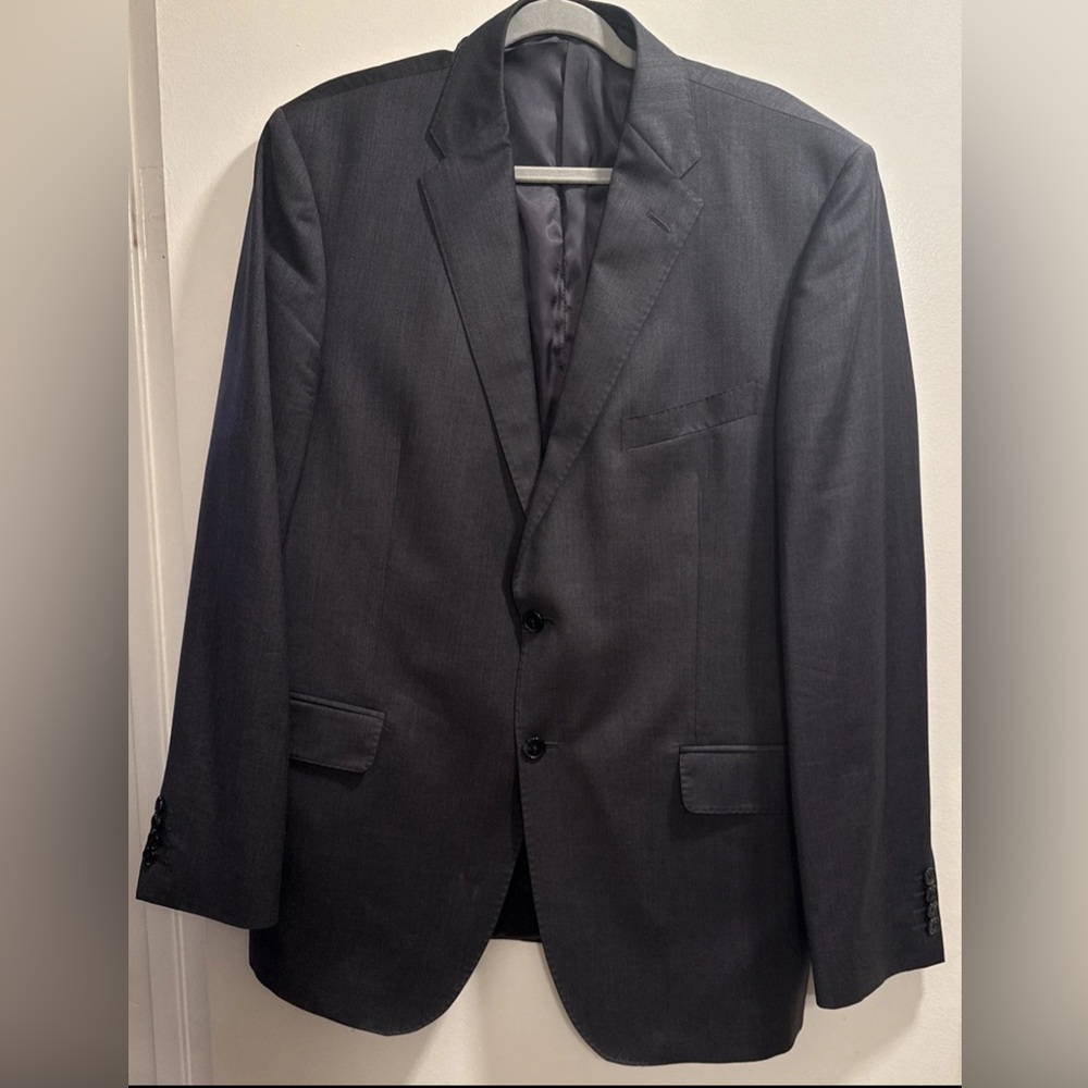 Saks Fifth Avenue Ermenegildo Zegna Wool Suit Blazer Jacket 44R